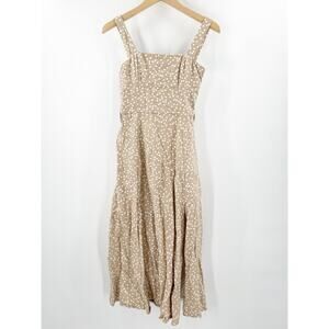 VICI Dress Size Medium Dots Midi Adjustable Straps Wedding Casual Summer NO BELT